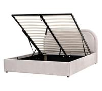 Ottoman Bed Chenille QUILLIEN 140 x 200 cm (EU Double) Taupe