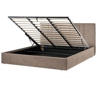 Ottoman Bed Fabric TARASCON 180 x 200 cm (EU Super King) Taupe