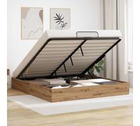 Ottoman Bed Frame with Storage Artisian Oak 203 x 160 x 25 cm