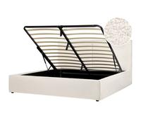 Ottoman Bed Boucle MOISSAC 180 x 200 cm (EU Super King) Off-White