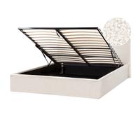 Ottoman Bed Boucle ORBEY 160 x 200 cm (EU King Size) Off-White