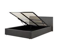 Ottoman Bed ORBEY Fabric Grey 140 x 200 cm (EU Double)