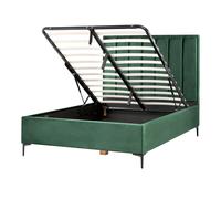 Ottoman Bed Velvet SEZANNE 140 x 200 cm (EU Double) Dark Green