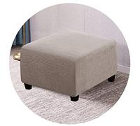 Ottoman Cover 19x19/40 x 40 Furniture Protector Folding Storage Foot Stool Slipcover Form Fit with Elastic Bottom (#11 27-30in/68-76cm)