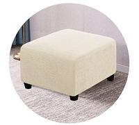 Ottoman Cover 19x19/40 x 40 Furniture Protector Folding Storage Foot Stool Slipcover Form Fit with Elastic Bottom (#4 17-22in/43-55cm)