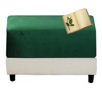 Ottoman Cover Rectangle Square Ottoman Covers Stretch Velvet Jacquard Ottoman Slipcovers Black/Cream/Dark Grey/Beige Foot Stool Covers Removable Washable with Elastic Bottom (Color : #20, Size : 100