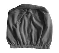 Ottoman Cover Round Stretchable Slipcover for Ottomans As A Cover Made of Soft Polyester Spandex Material for Living Room Bedroom Work Area, Dark Gray