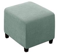 Ottoman Cover Square 40x40/45x45/50x50cm Stretch Velvet Jacquard Cube Storage Ottoman Slipcover Footrest Foot Stool Cover Footstool Slipcovers Anti-Slip Furniture Protector ( Color : #5 , Size : 60x60