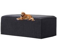 Ottoman Covers Slipcover Rectangle Square Extra Large Stretch Protector For Footrest Foot Stool Furniture Sofa Footstool Protectors Covers Comfortable With Elastic Bottom ( Color : #1 , Size : Ottoman