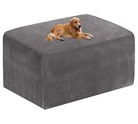 Ottoman Covers Slipcover Square Rectangle Extra Large Protector for Footrest Foot Stool Furniture Stretch Sofa Footstool Protectors Covers Comfortable Velvet with Elastic Bottom ( Color : #29 , Size :