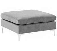 Beliani Modern Ottoman Evja Velvet Grey
