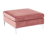 Beliani Ottoman EVJA Velvet Pink, Pink