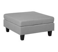 Ottoman FEVIK Fabric Light Grey