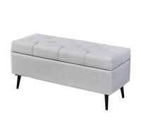 Ottoman Footstool Sofa Stool Large Capacity Space Comfortable Technology Cloth Shoe Changing Stool at The Door with Metal Legs Orange(size: 40x40x45cm/15.7x15.7x17.7inch)
