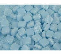 Ottoman Glass Micro Mosaic Tiles Pale Blue Grey 100 Pack
