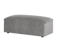 Ottoman HELLNAR Fabric Grey