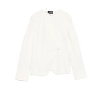 Ottoman Jersey Jacket - female - Emporio Armani - Blazers - White - S - Jackets S