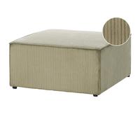 Ottoman LEMVIG Corduroy Green