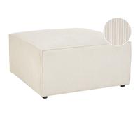 Ottoman LEMVIG Corduroy Light Beige