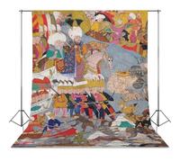 Ottoman Miniature Art Poster Battle of Kereztes Poster Print Islamic Wall Art Islamic Art Prints Wall Poster Canvas Print Canvas Wall Art For Room Decor Photography Cloth56x79inch(142x200cm)