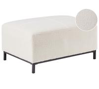 Beliani Traditional Ottoman Oslo Boucle White