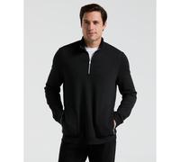 Ottoman Quarter Zip Golf Jacket In Dark Caviar Heather