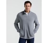 Ottoman Quarter Zip Golf Jacket In Quiet Grey Heather