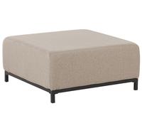 Beliani Ottoman Rovigo Fabric Beige
