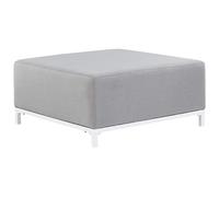 Beliani Ottoman ROVIGO Fabric Light Grey, Grey