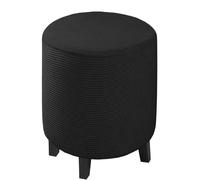 Ottoman Slipcover Stretch Velvet/Jacquard Round Cover Thick Foot Stool Washable Storage Ottoman Protector With Elastic Bottom ( Color : #14 , Size : 45x45cm/1