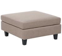 Beliani Modern Ottoman Unstad Fabric Brown