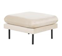 Beliani Ottoman VINTERBRO Velvet Light Beige