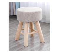 Ottomans Foot Stool Ottomans Foot Stool Vanity Stools Shoe Change Seat Rest Seat Round Linen Stools for The Bedroom and Living Room, blue-28x43cm (Color: Khaki,