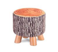 Ottomans Foot Stool Shoe Change Stool Fruit Stool Wooden Leg Footstool Round Foot Stools Ottomans for Living Room Ottomans for The Bedroom, Tree stump-28x28x25cm