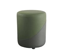 Ottomans Foot Stool Shoe Change Stool Storage Stool Square Footstool Linen Foot Stools Ottomans for The Bedroom Ottomans for Living Room, Yellow geometry-30x30x30cm