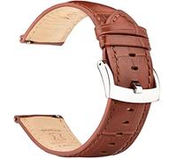 OTTOODY Alligator Grain Leather Watch Straps, Quick Release Top Grain Leather Straps for Men Women - Choice of Color & Width 18mm 20mm 21mm or 22mm, Elegant Bands for Watch & Smartwatch