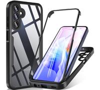 ottpluscase for Samsung A15 Phone Case,[Samsung A15 5G/4G Case Built-in Screen Protector],360 Full Body Shockproof Military Grade Drop Protection Double-Sided Bumper Slim Phone Case Cover, Black