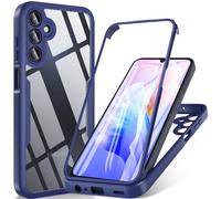 ottpluscase for Samsung Galaxy A15 Case,[Samsung A15 5G/4G Case Built-in Screen Protector] 360 Full Body Shockproof Military Grade Drop Protection Double-Sided Bumper Slim Phone Case Cover- Blue