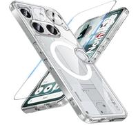 ottpluscase Magnetic for Nothing Phone (3) Case with Screen Protector, Compatible with MagSafe, Military Protection Shockproof Not-Yellowing Anti-Scratch Slim Cover Phone Case, Crystal Clear