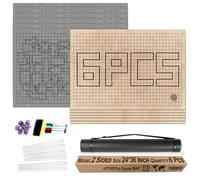 oTTRPGo 9 Pack DND Map 24x36,1 Inch Grids Dry Erase Battle Mats,Lay Flat Easier Clips,Dungeons & Dragons Role Playing Tabletop Game (9 Pack Basic)