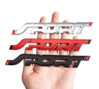 OTTSAN Car Emblem for Jaguar I-Pace XE XF XJ XK, Car Body Logo Grill Emblem Badge Front Hood Trunk Fender Decoration Sticker Car Tuning Accessories,Red-1