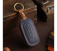 OTTSAN Car Key Cover for Ford Explorer EV 2024, Car Key Case Protection Key Fob Case Cover Smart Key Case Shell Key Holder Leather Keychain Accessories,B-2
