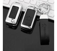 OTTSAN Car Key Cover for Peugeot RCZ 2013-2015, Car Key Case Protection Key Fob Case Cover Smart Key Case Shell Key Holder Keychain Accessories,B