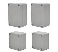 OTTYMO 4Pcs Junction Box IP65 Waterproof Electronic Project Box ABS Plastic Electrical Project Junction Enclosure Box Wiring Junction Case for Indoor Outdoor Electrics (100*68*5mm & 65*58*35mm)