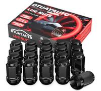 OTUAYAUTO M12x1.5 Lug Nuts, 20PCS Black Closed End Bulge Acorn, 19mm Hex