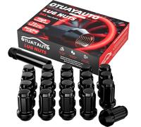 OTUAYAUTO M12x1.5 Lug Nuts - 20PCS Black Spline Lug Nut with Socket Key
