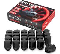 OTUAYAUTO M14x1.5 OEM Lug Nuts - Replacement for 2012-2022 Ram 1500 2500, 2011-2022 Jeep Grand Cherokee, 2018-2023 Wrangler, 1999-2022 Chevy Silverado 1500, 24PCS Black OEM Factory Style Lug Nut
