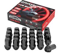 OTUAYAUTO M14x2.0 Lug Nuts 24PCS - Replacement for 2004-2014 Ford F150 | 2003-2014 Ford Expedition, 2006-2008 Lincoln Mark LT, 2003-2012 Lincoln Navigator, Black OEM Factory Style Lug Nut