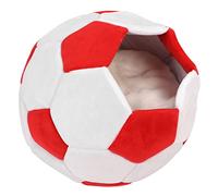 Otufan Football Shaped Pet Bed - Pet Cave Bed Autumn Winter Warm - Semi Enclosed Soccer Shape Dual Purpose Cat Nest - Removable for Washing,For Cats Kittens Puppies Small Pets (Large)