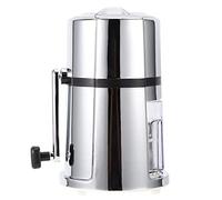 Otufan Manual Ice Crusher,6.3x5.1x10.2 ABS Plating Blade Shaved Ice Crusher with Stainless Steel Blade Hand Crank Ice Maker Machine for Home